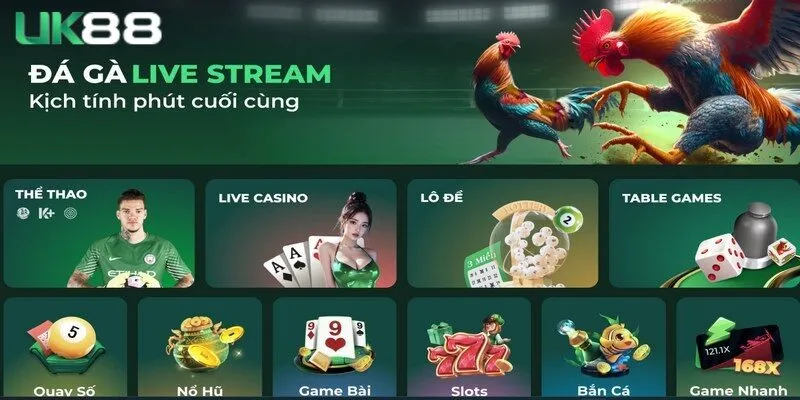 Đăng nhập UK88 game thủ không bỏ lỡ bất cứ hạng mục giải trí nào