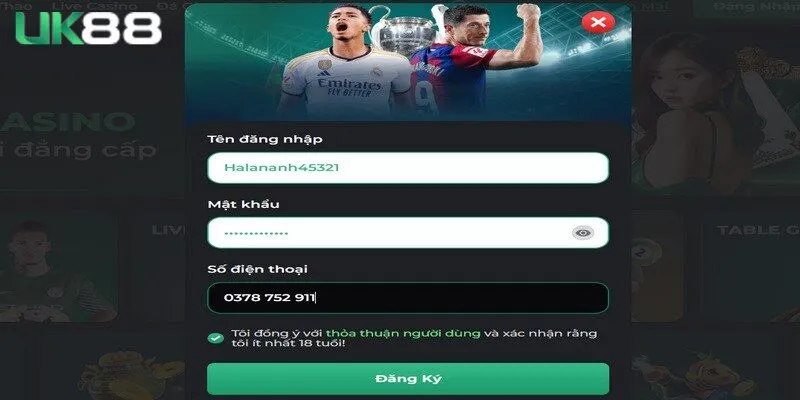 Hãy đảm bảo thông tin chính xác để hoàn tất mở acc