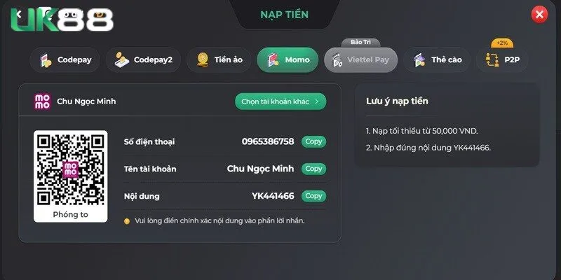 Hãy lựa chọn phương thức nạp phù hợp với nhu cầu người chơi